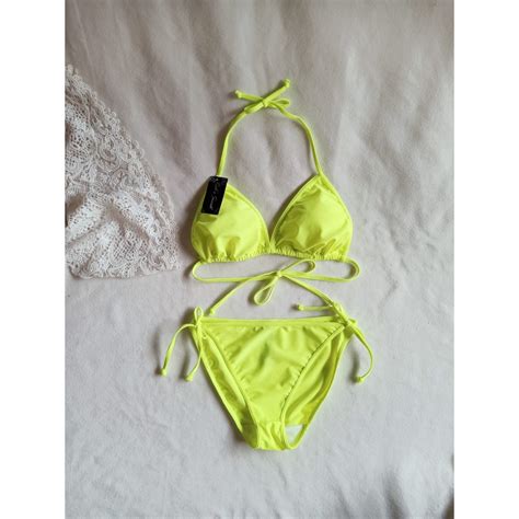 Jual BK 3301 HIJAU STABILO BIKINI PANTAi SEGITIGA WITH FOAM Shopee