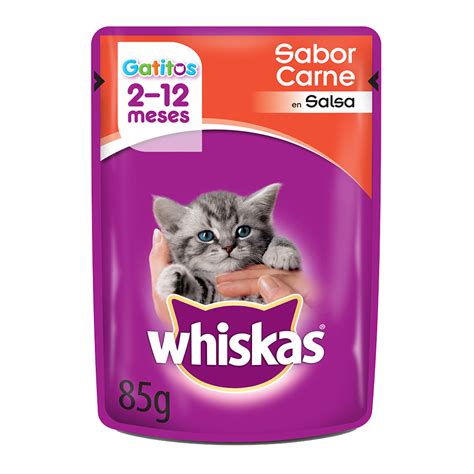 Whiskas Sobrecito Para Gatitos Carne En Salsa