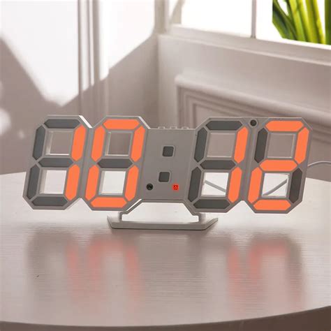 Modern Design D Led Wall Clock Modern Digital Alarm Clocks Display