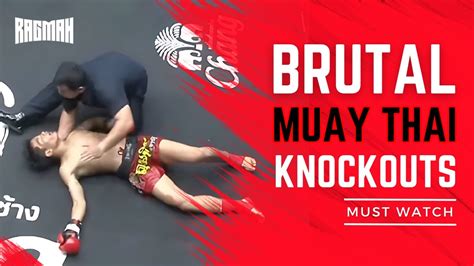 7 Minutes Of Brutal Muay Thai Kickboxing Knockouts And Stoppages