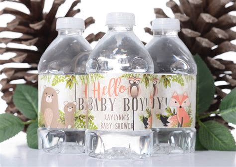 25 Custom Baby Shower Water Bottle Labels Baby Shower Stickers