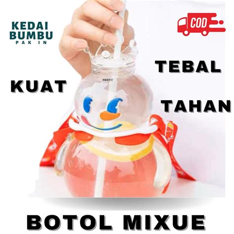 Jual BOTOL MIXUE 7OOML VIRAL TABUNG MIXUE WADAH TEMPAT MINUM MIXUE