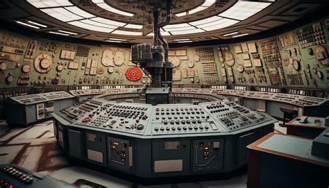 Premium Ai Image Technical Hall Of Nuclear Power Plant With Nuclear Reactor Control Panel