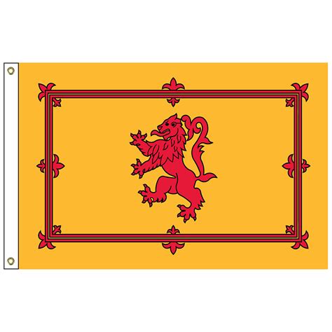 FW-125-4X6SCOTLION Scotland with Lion 4′ x 6′ Nylon Flag with Heading and Grommets | Hanover ...