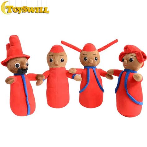 4PCS 30CM In the Night Garden Red The Pontipines The Wottingers high quality classic plush ...