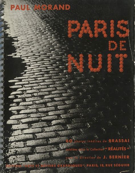 Paris De Nuit Photographs By Brassaï By BrassaÏ Morand Paul Text