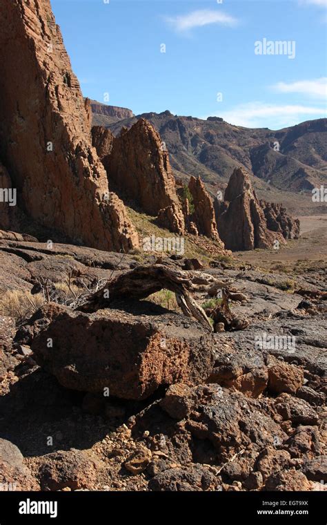 Castillos Rocosos Parque Nacional Del Teide Las Canadas Del Parque