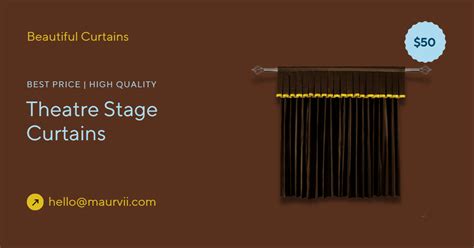 Theater Stage Curtains -Theater Curtains | by Maurvii Textiles | Medium