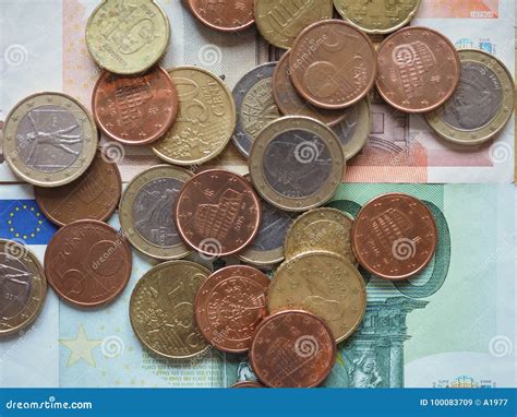 Euro Coins Released By Different Countries Stock Image - Image of ...