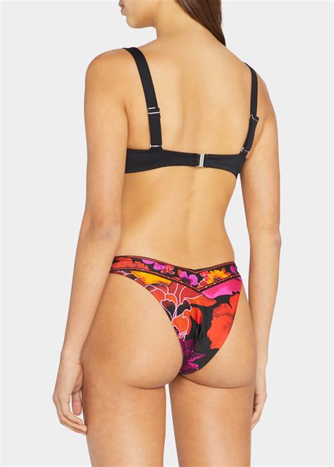 Camilla Midnight Poppy High Leg Cheeky Bikini Bottoms Bergdorf Goodman