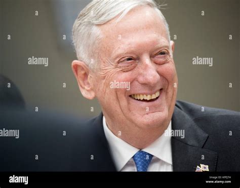 Us Secretary Of Defense Jim Mattis Smiles During The 49th Security