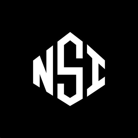 Diseño De Logotipo De Letra Nsi Con Forma De Polígono Diseño De