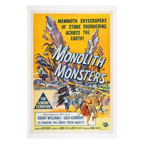 The Monolith Monsters Original Vintage Poster One Sheet