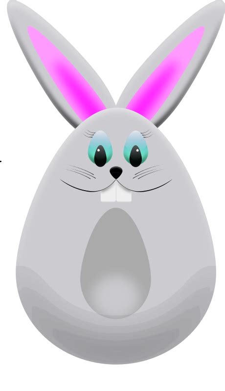 Easter Egg Bunny - Openclipart