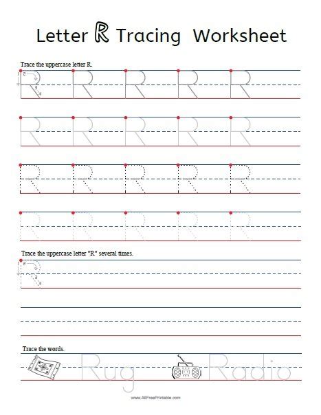 Letter R Worksheet