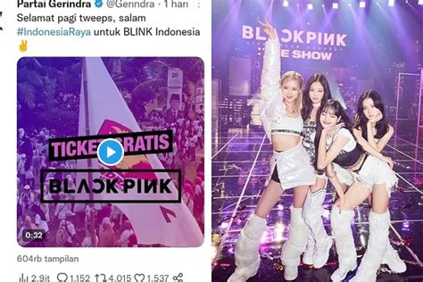 Gerindra Bagi Bagi Tiket Konser Blackpink Berapa Harganya Ini