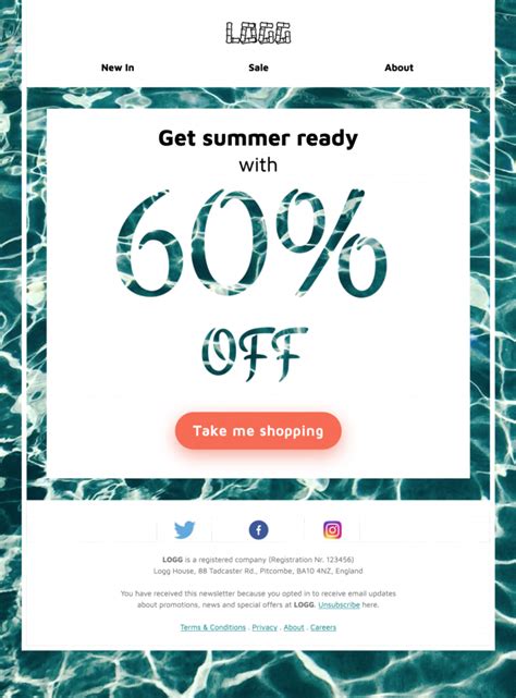 Summer Promotion HTML email template – Mail Designer – Create and send ...