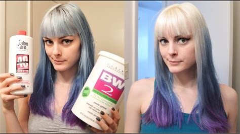 How To Bleach Hair White Bleaching Tutorial Youtube