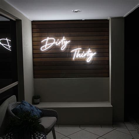 Dirty Thirty Neon Sign Hire Party Hire Brisbane