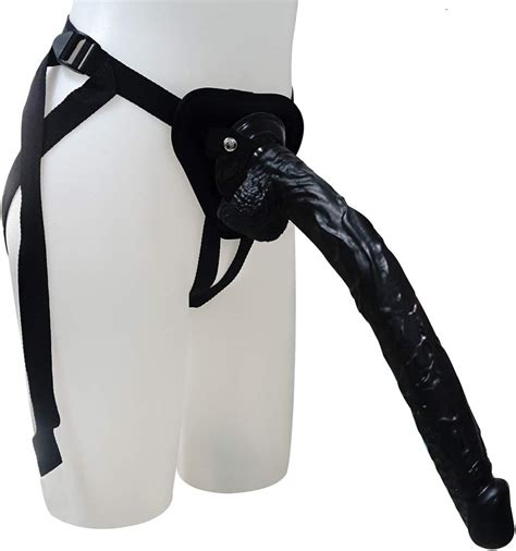 KURAZL Strap On Realistischer Super Lange Dildo Penis 40Cm Umschnall