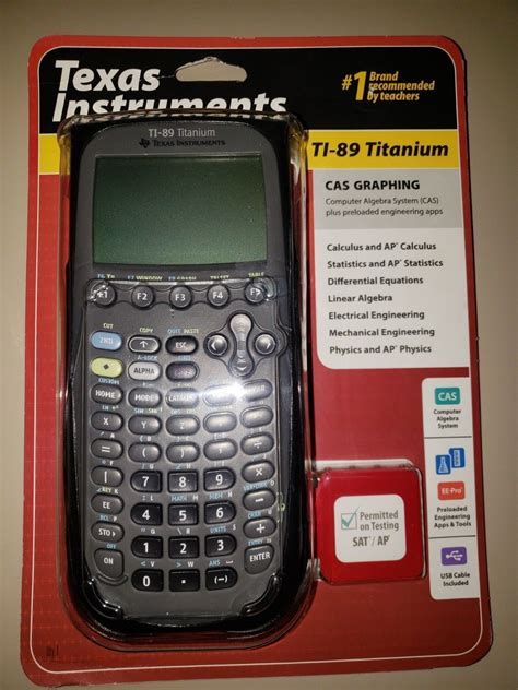 Texas Instruments Ti 89 Titanium Graphing Calculator Brand New Sealed Ebay