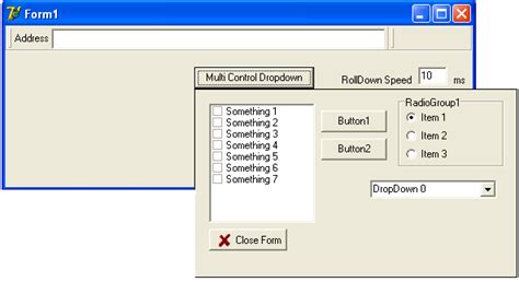 Drop Down Form 1.2 - Download, Screenshots