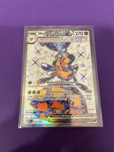 Pokémon German Honweisel Vespiquen ex 212 197 Obsidian Flames eBay