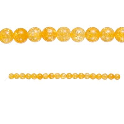 Yellow Crackled Quartzite Round Beads 10mm By Bead Landing Michaels