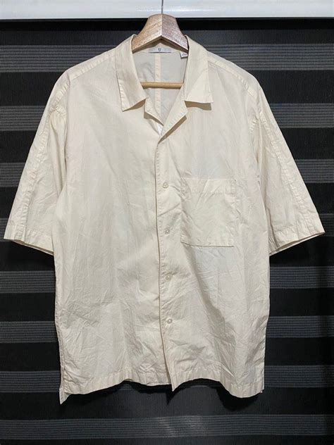 Uniqlo X Jil Sander Open Collar Short Sleeve On Carousell