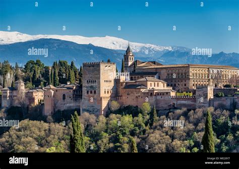 View of Alhambra Palace in Granada, Spain in Europe Stock Photo - Alamy