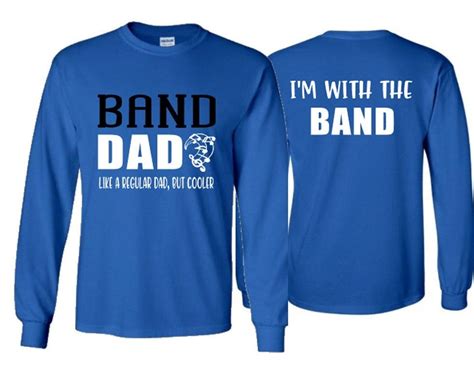 Band Dad Shirt Band Dad Shirt Band Long Sleeve Shirts - Etsy