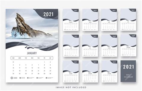 Premium PSD | Calendar template