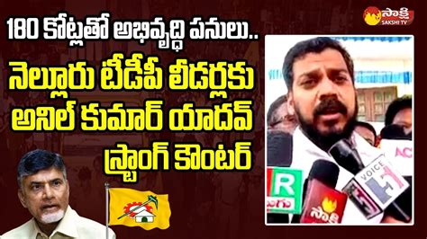 Anil Kumar Yadav Strong Counter To Nellore TDP Leaders Chandrababu