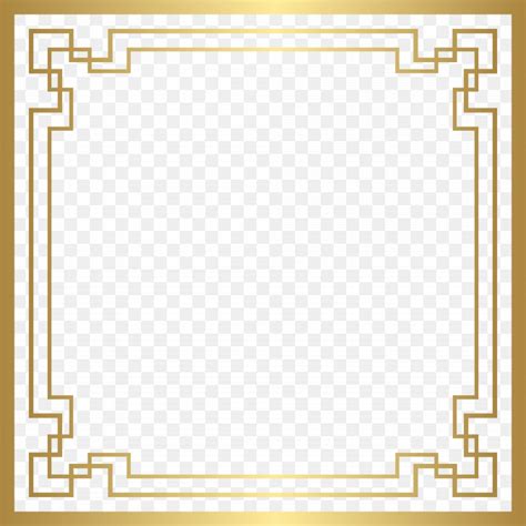 Art Deco Gold Frame Clip Art Library