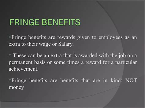 Fringe Benefit PPT