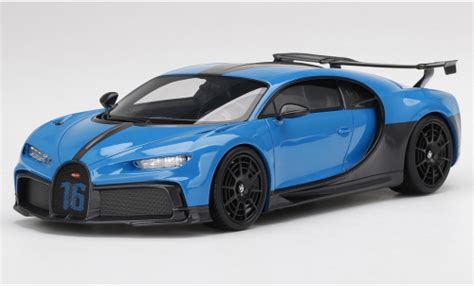 Diecast Model Cars Bugatti Chiron 118 Top Speed Pur Sport Blueblack