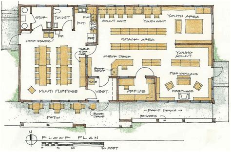 Small Public Library Floor Plans Floorplansclick