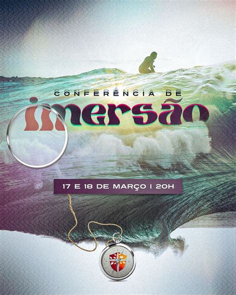 Flyer p Conferência de Imersão Cartazes religiosos Design de