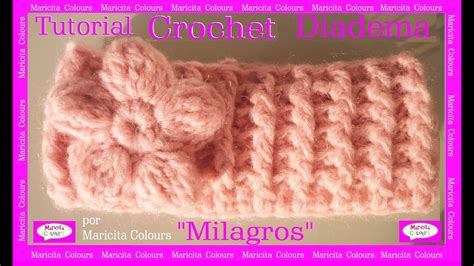 Vincha 14 Circular A Crochet Ganchillo Milagros Diadema Por