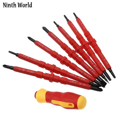 Ninth World Insulated Screwdriver Set Electrician Phillips Magnetic CR