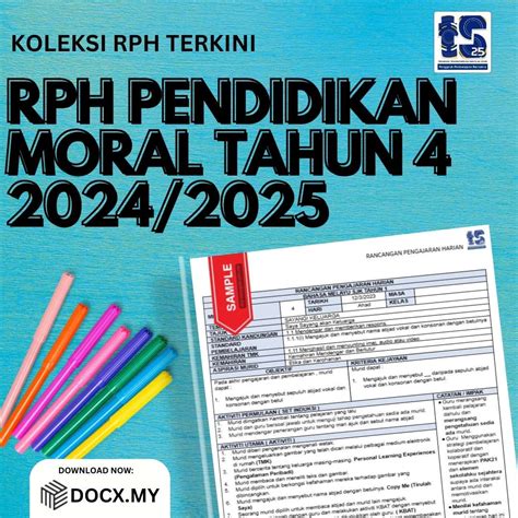 RPH PENDIDIKAN MORAL TAHUN 4 2024 2025 DOCX MY