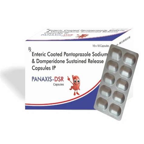 Enteric Coated Pantoprazole Sodium 40 Mg Domperidone Sustained Release 30 Mg Panaxis Dsr