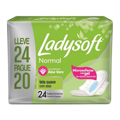 Toallas Femeninas Ladysoft Tela Suave 24 Uds Farmacia El túnel