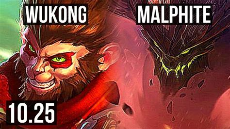 WUKONG Vs MALPHITE TOP DEFEAT 71 Winrate 8 Solo Kills TR