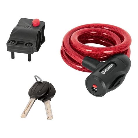 Candado De Cable Con Llave Uso Ligero 12MM 1m Hermex Ferreco