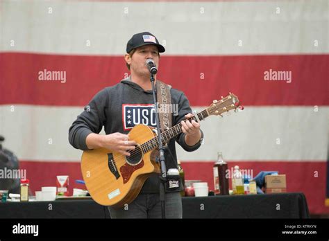 Country Singer Jerrod Niemann Performs For Us Soldiers During The Uso