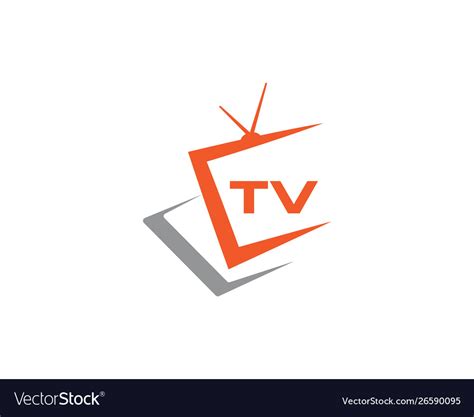 Tv logo design Royalty Free Vector Image - VectorStock