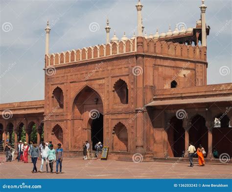 Interior of Jama Masjid Mosque Editorial Stock Photo - Image of jama, arch: 136203243