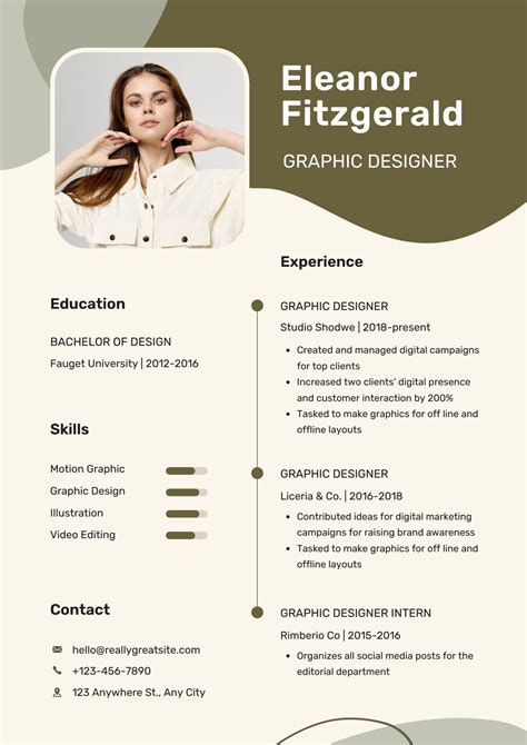 Free Printable Customizable Creative Resume Templates Canva