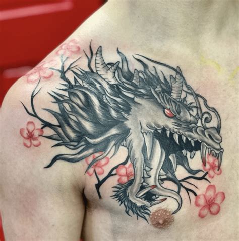 41+ Amazing Dragon Head Tattoo Designs To Look More Fierce